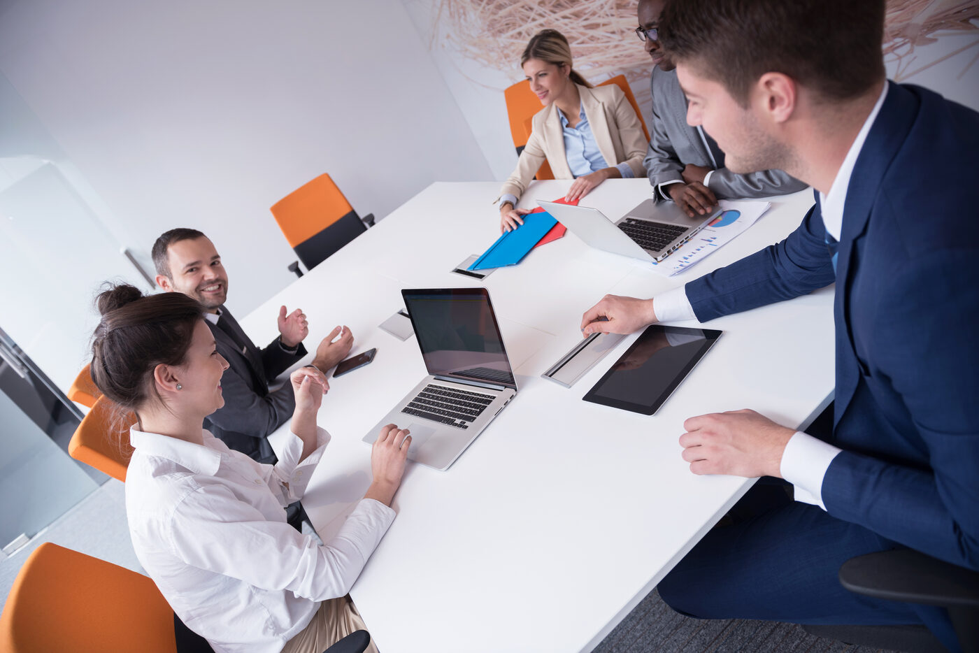 A GTM services team working through a content strategy session